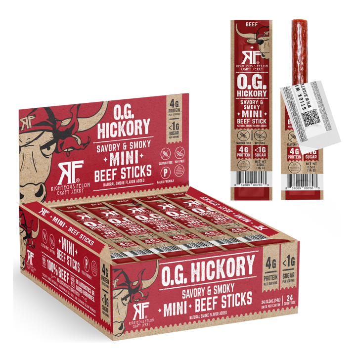 Righteous Felon MINI O.G. Hickory Beef Stick .5oz (24ct)