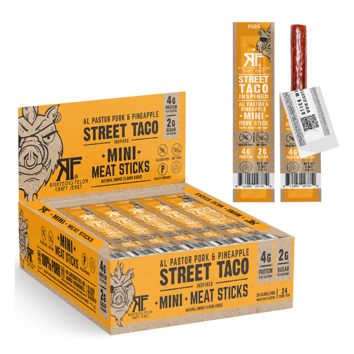 Righteous Felon Street Taco Pork Stick Minis 0.5oz (24ct)