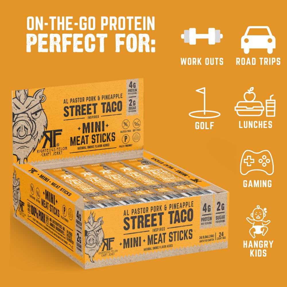 Righteous Felon MINI Street Taco Pork Stick .5oz (24ct)