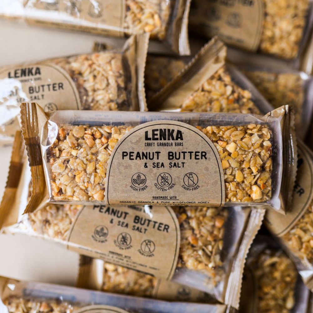 Lenka Peanut Butter Granola Bars 2.25oz lifestyle image