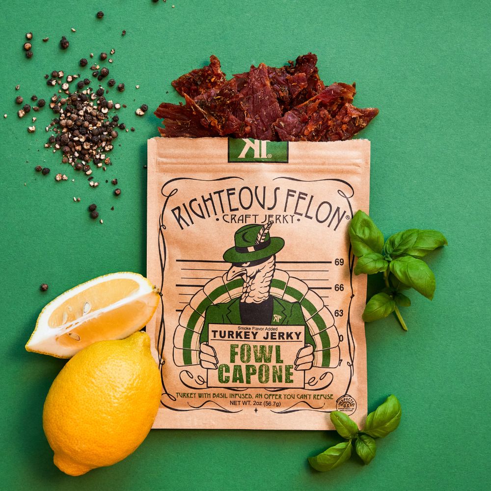 Righteous Felon Fowl Capone Turkey Jerky 2oz (8ct)