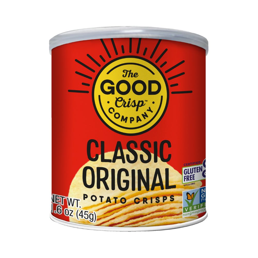 The Good Crisp Original Potato Crisps Grab & Go Can 1.6oz (12ct)