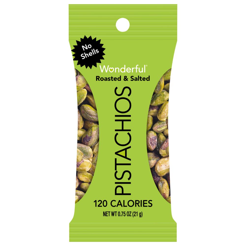 Wonderful Roasted & Salted No Shells Pistachios 0.75oz 