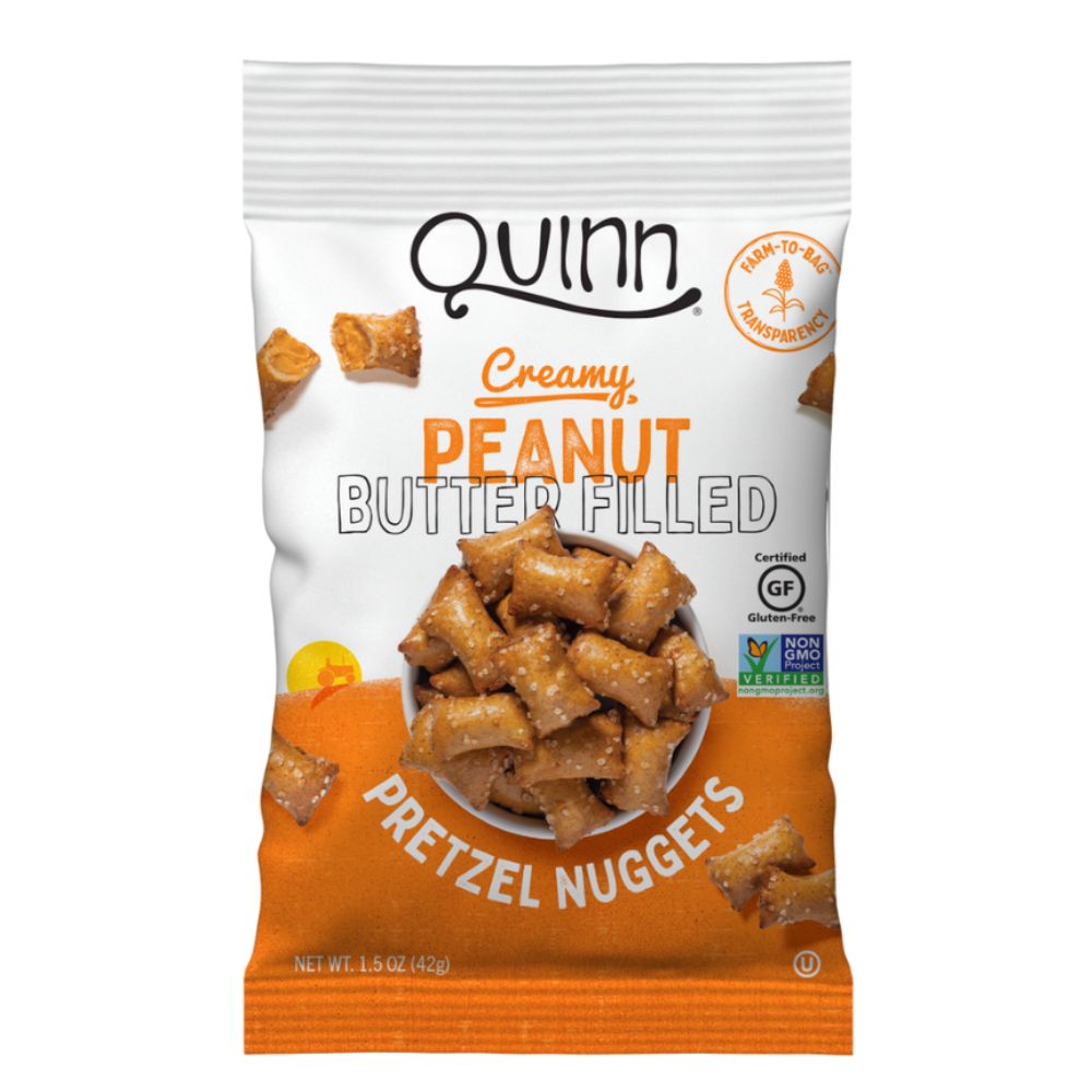 Quinn Creamy Peanut Butter Filled Pretzel Nuggets 1.5oz 