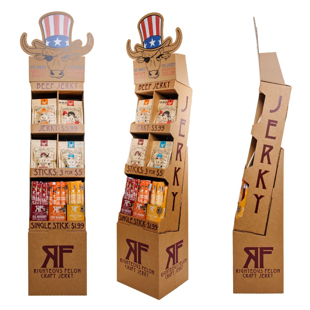 Jerky & Stick Combo Shipper Display