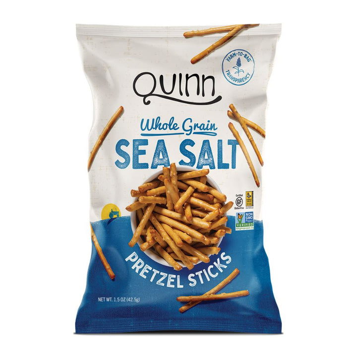 Quinn Whole Grain Sea Salt Pretzel Sticks 1.5oz 