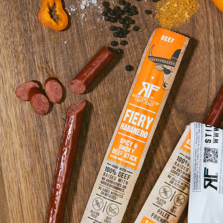 6ct Pouch RF Fiery Habanero Beef Stick 1oz (8ct)