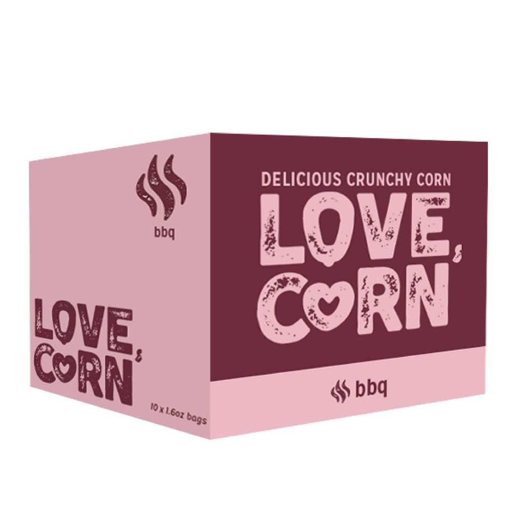 Love Corn Smoked BBQ Premium Roasted Corn 1.6oz FULL 10CT CASE