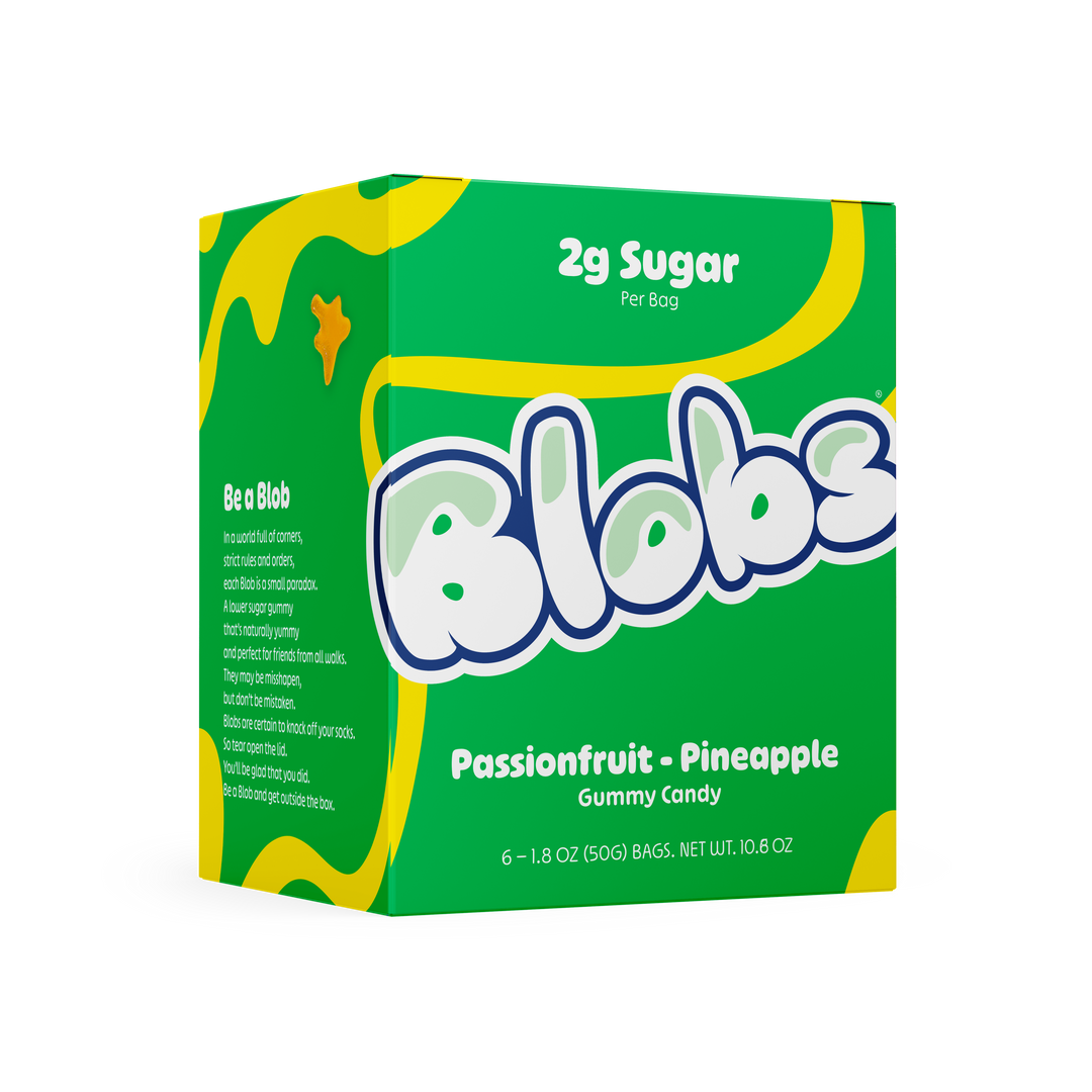 Blobs Passion Fruit Pineapple Gummy Candy 1.8oz (6ct)