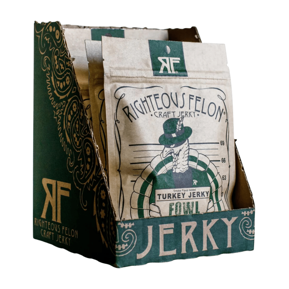 Righteous Felon Fowl Capone Turkey Jerky 2oz (8ct)