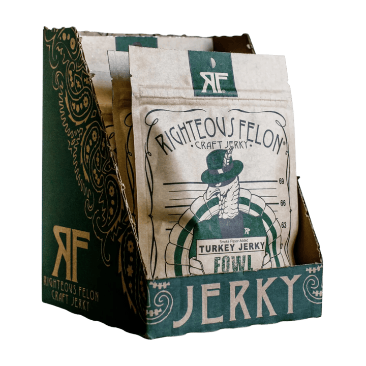 Righteous Felon Fowl Capone Turkey Jerky 2oz (8ct)