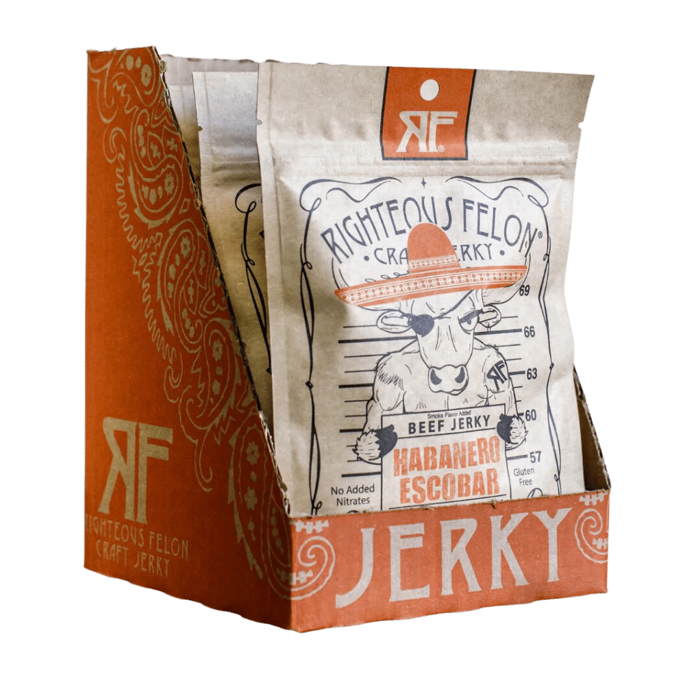 Righteous Felon Habanero Escobar Beef Jerky 2oz (8ct)