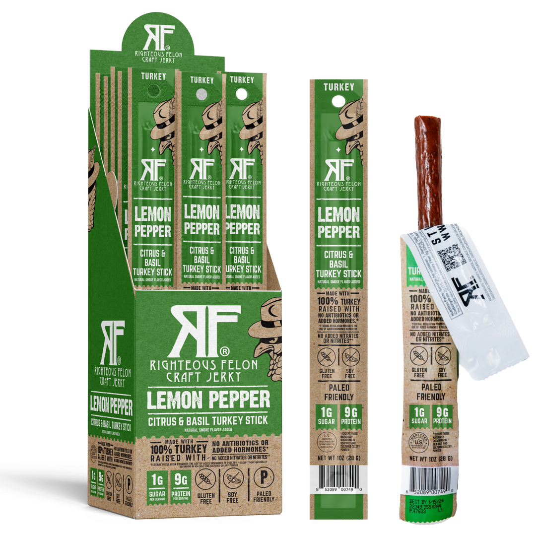 Lemon Pepper Turkey Sticks 24ct