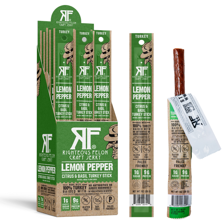 Lemon Pepper Turkey Sticks 24ct