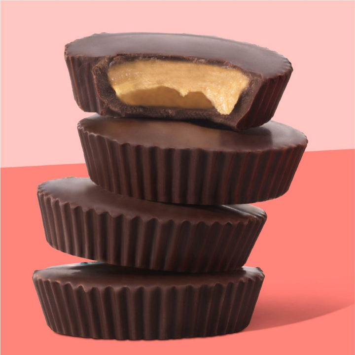 UnReal Mini Dark Chocolate Peanut Butter Cups 0.5oz lifestyle image