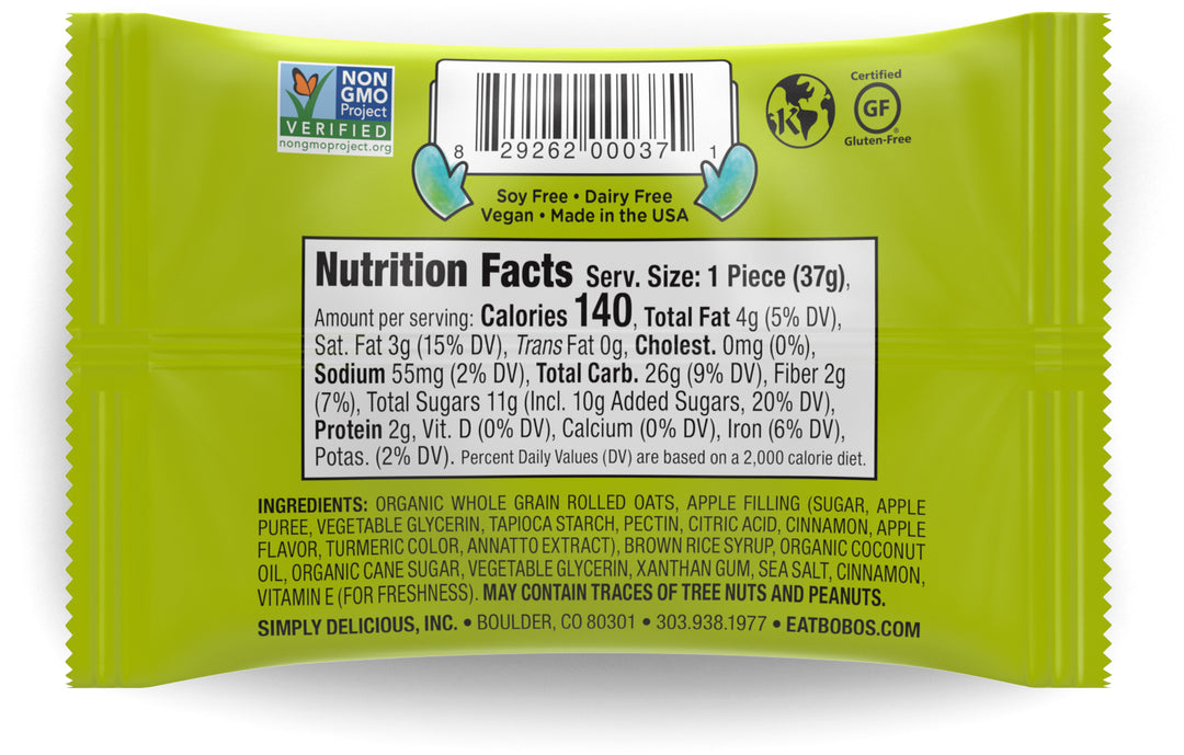 Bobo's Apple Pie Stuff'd Oat Bites 1.3oz (25ct)