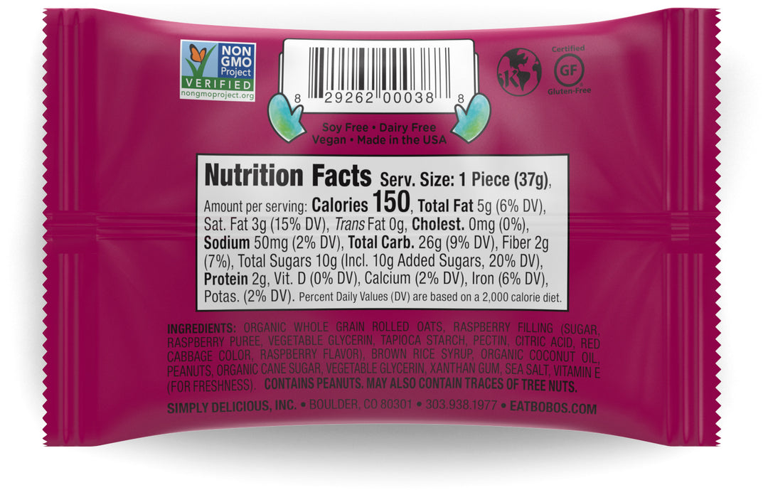 Bobo's Peanut Butter & Jelly Stuff'd Oat Bites 1.3oz (25ct)