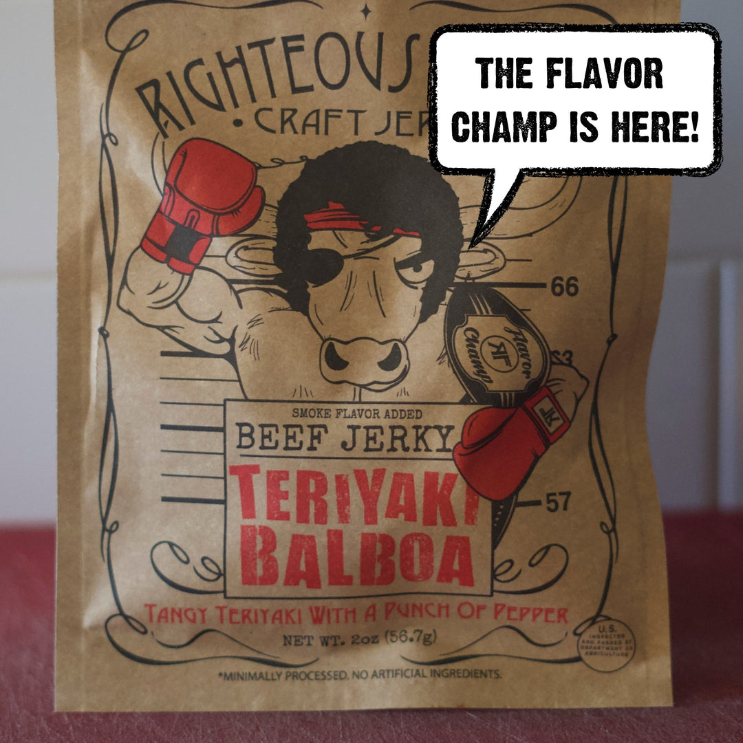 Teriyaki Balboa Peppered Teriyaki Beef Jerky 2oz (8ct)