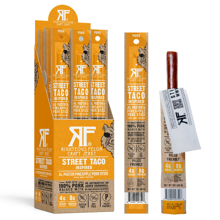 Righteous Felon Street Taco Pork Stick 1oz (24ct)