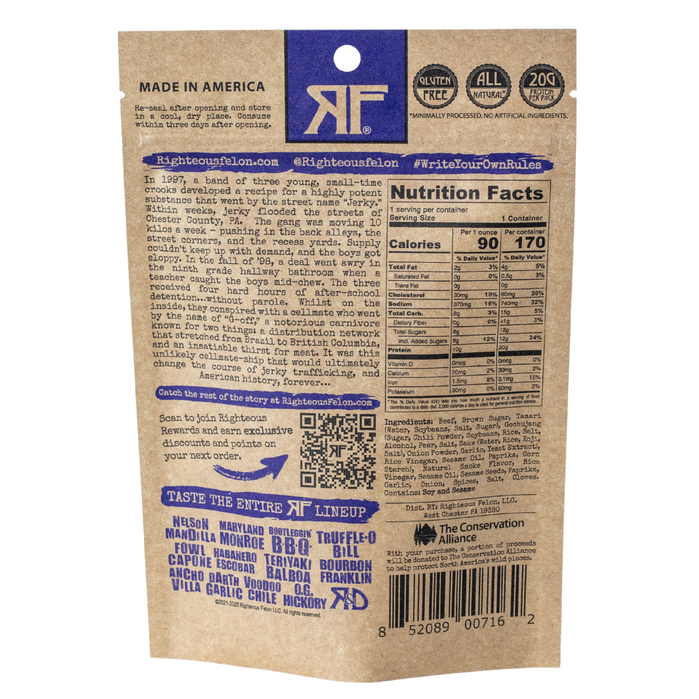 Seoul Survivor Korean Barbecue Beef Jerky 2oz (8ct)